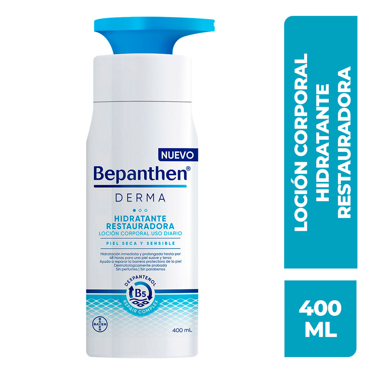 bepanthen derma hidratante restauradora locion corporal 400ml