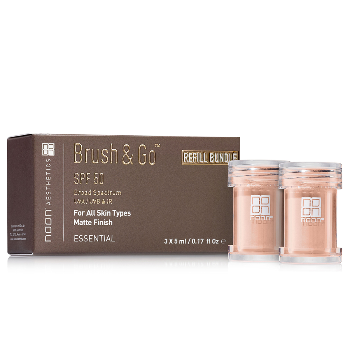 brush & go all skin type, tone 02 3x5ml