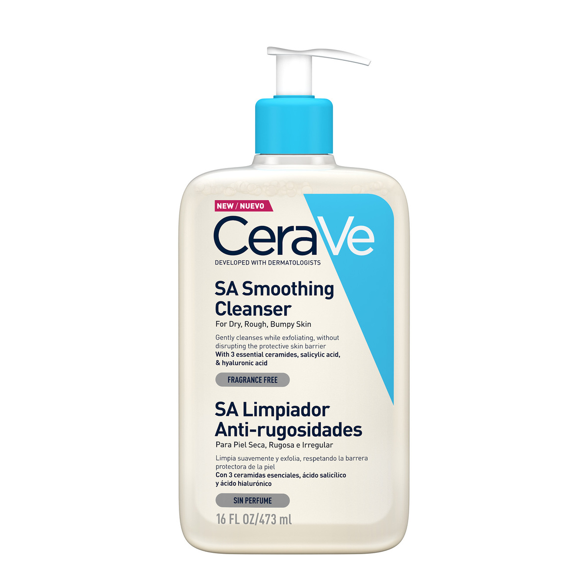 cerave sa limpiador anti rugosidades 473ml