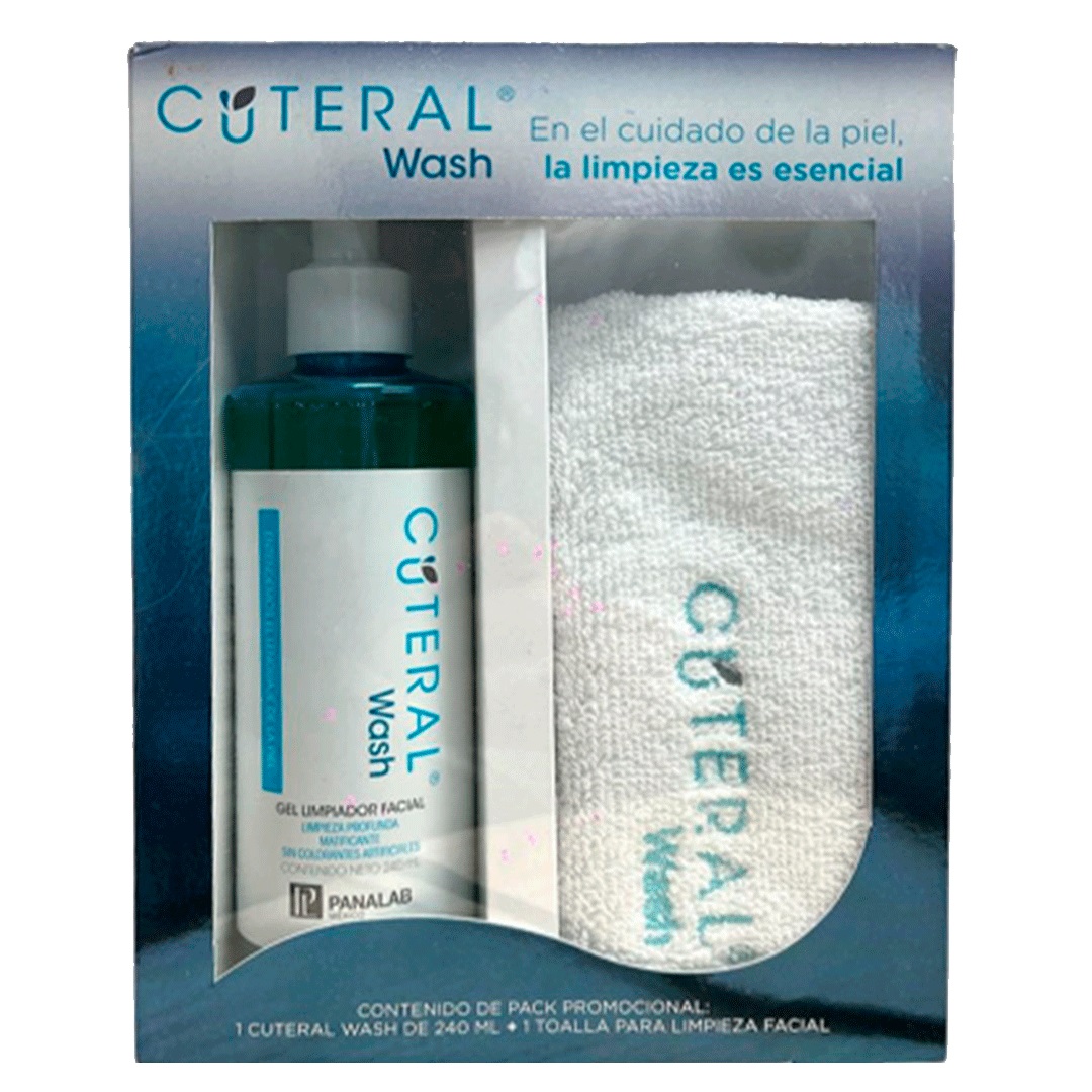 cuteral wash 240ml + toalla facial pack