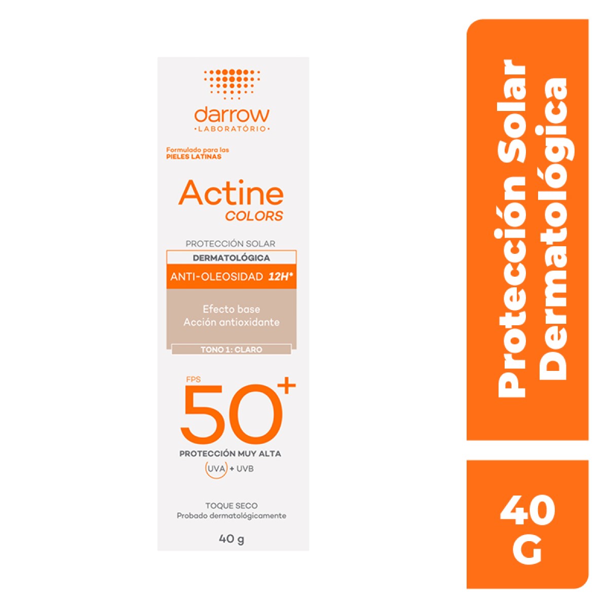 darrow actine colors fps 50+ tono 1 claro 40g