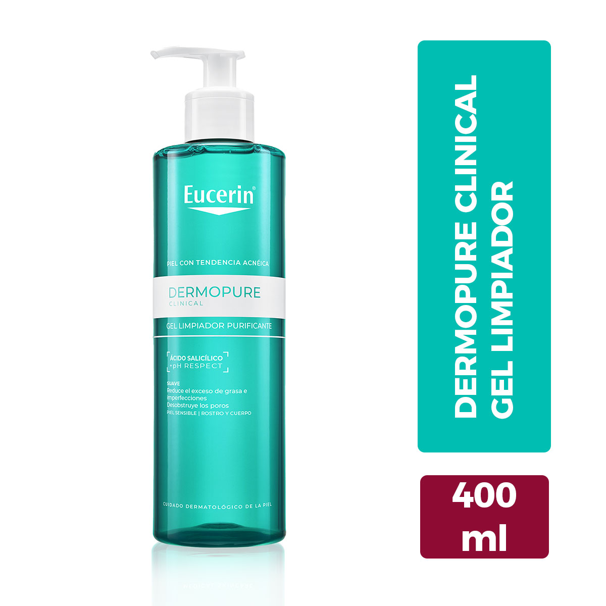 eucerin dermopure gel limpiador 400ml