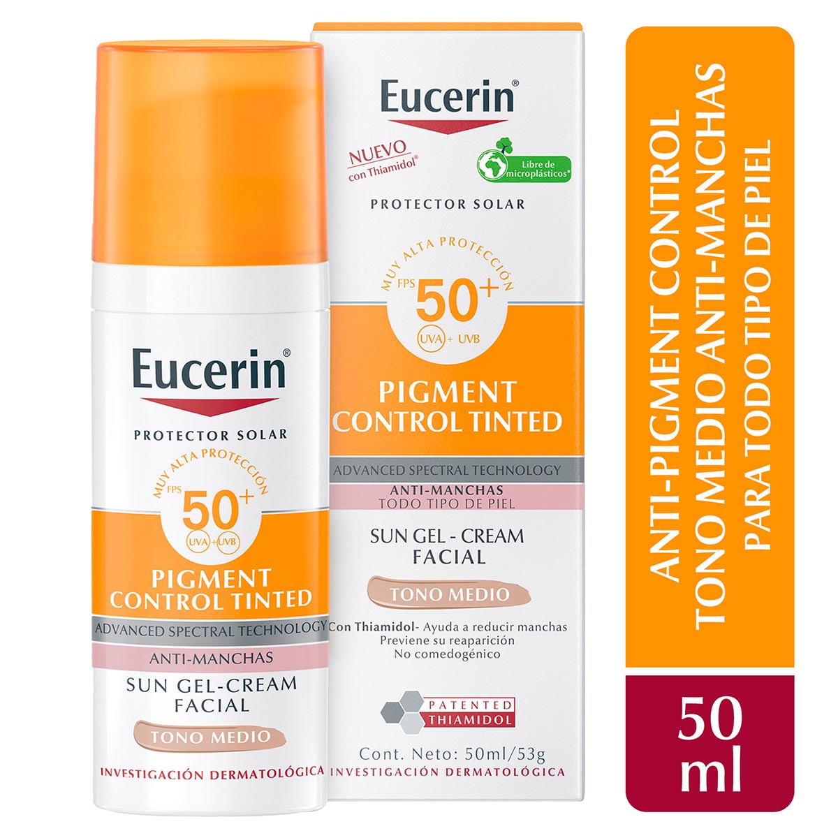 eucerin sun pigment tinted medio