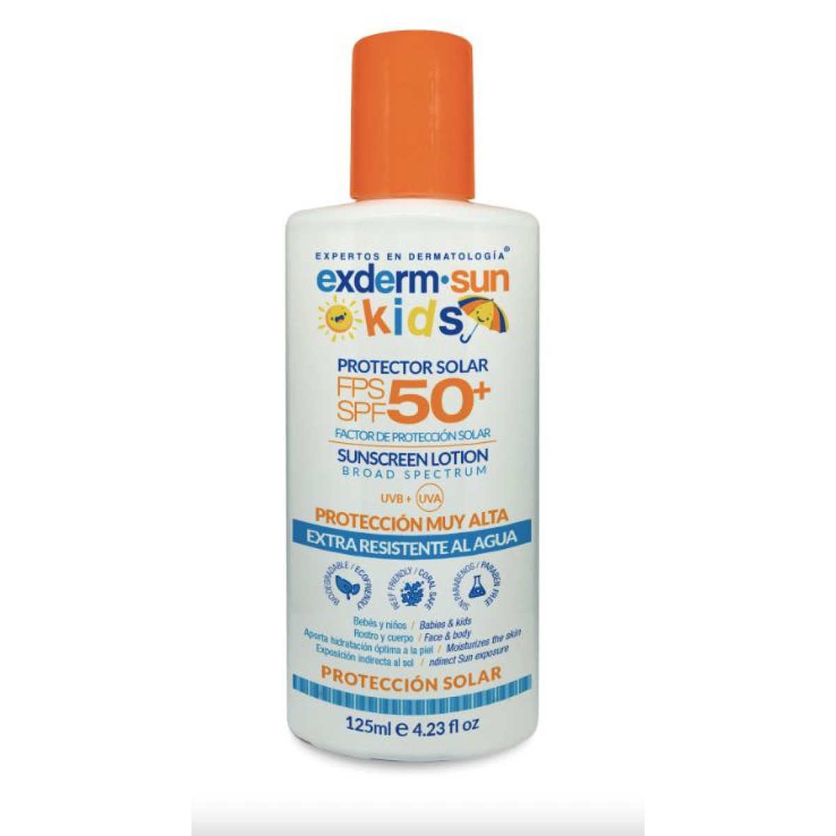 exderm sun kids bloqueador solar fps 50 125 ml