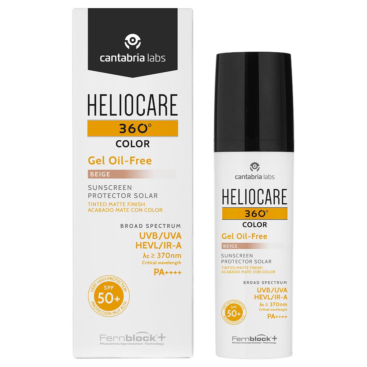 heliocare 360 color gel oil free beige 50 ml