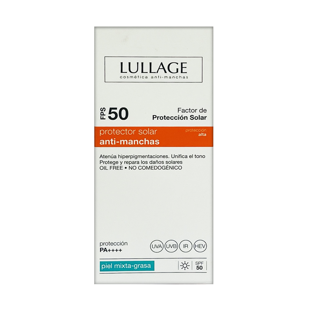 lullage protector solar gel piel mixta grasa spf50 50ml