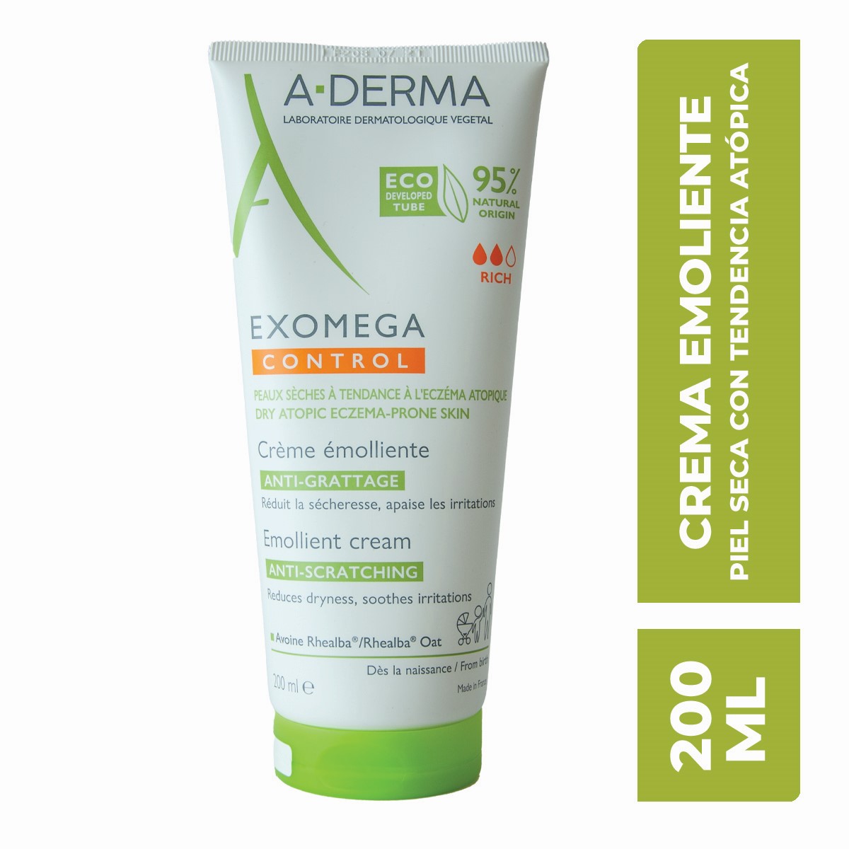 exomega control crema emoliente anti comezon 200 ml