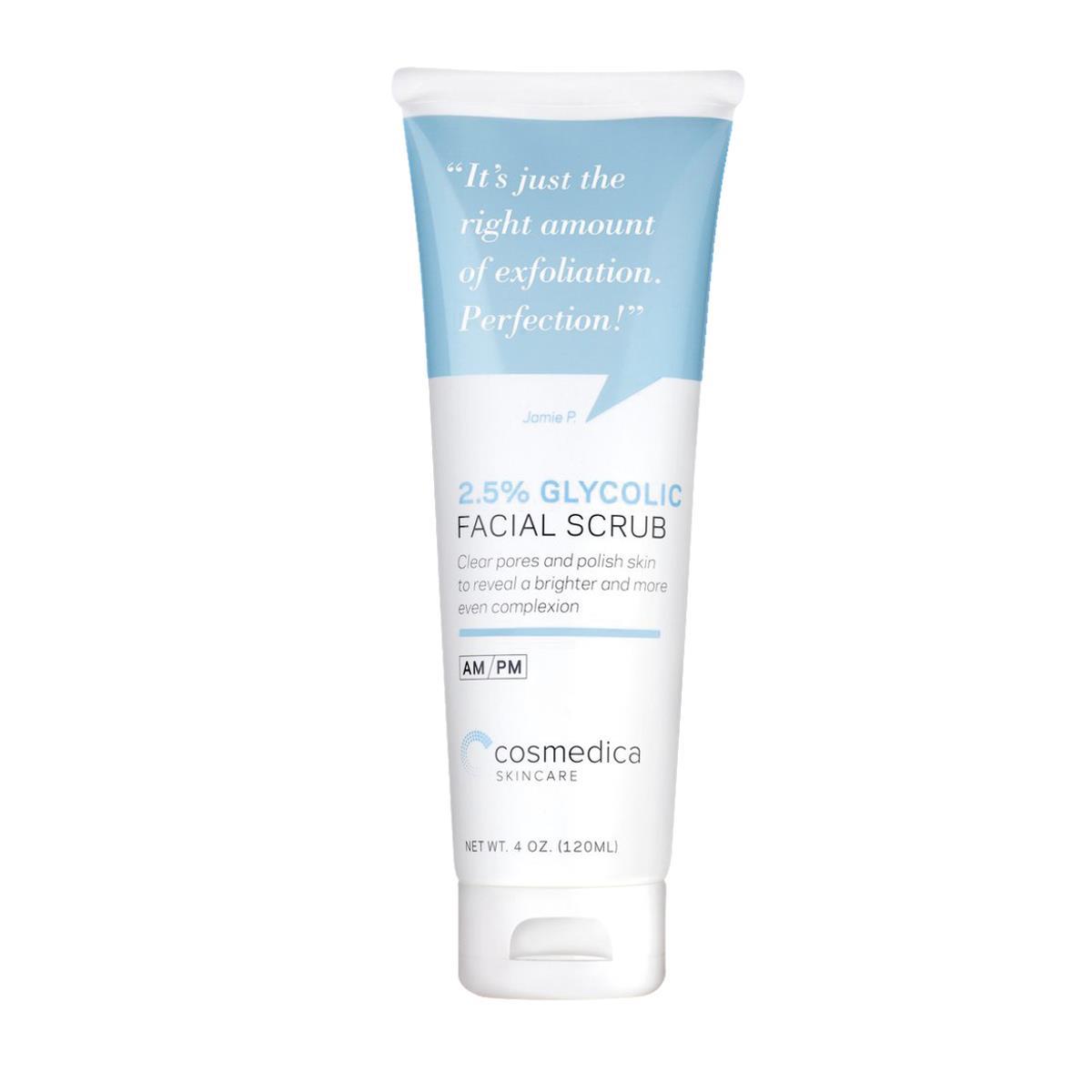 glycolic facial scrub 2.5% 4oz 120ml
