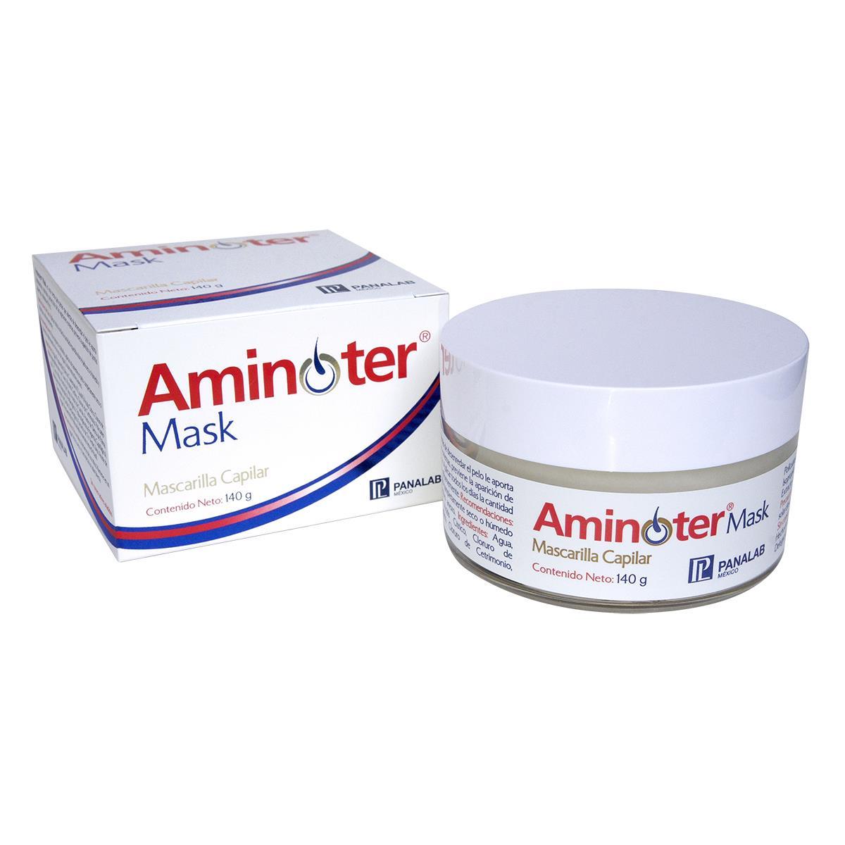 aminoter mask, mascarilla capilar, tarro con 140g