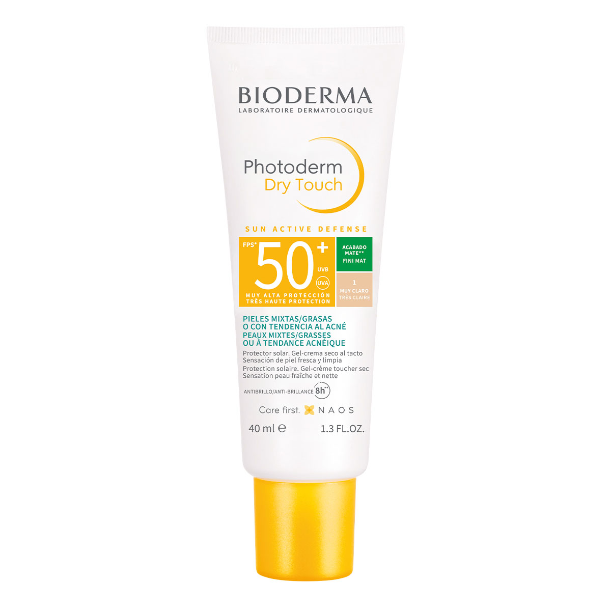 bioderma photoderm dry touch spf 50+ muy claro