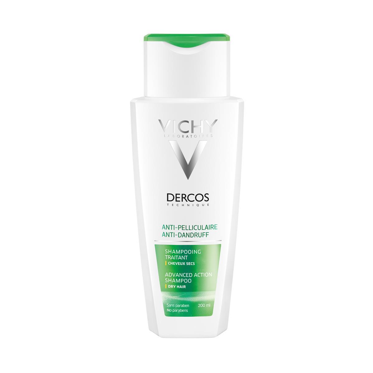 dercos anticaspa shampoo cabello seco 200 ml